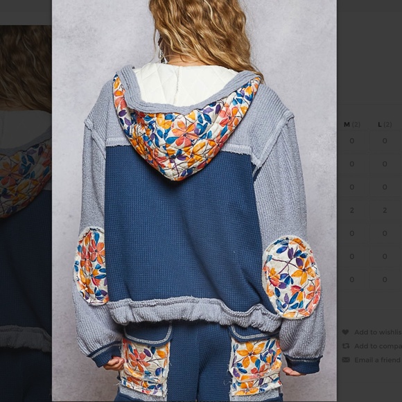 POL “ Chicago 11 “ POL Quilted Thermal Jacket with Waist String and Hood SR54 - Picture 11 of 13